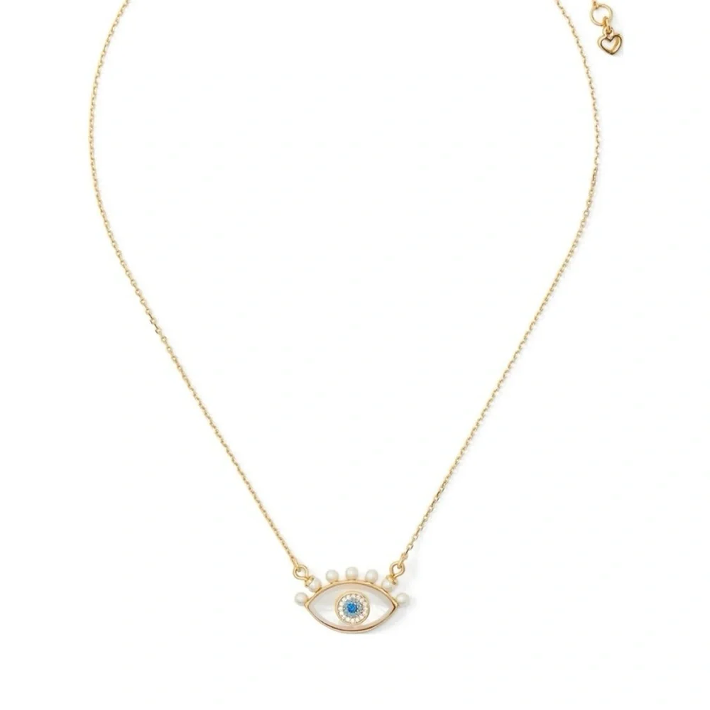 Kate Spade Gold Evil Eye Necklace - Picture 2 of 2
